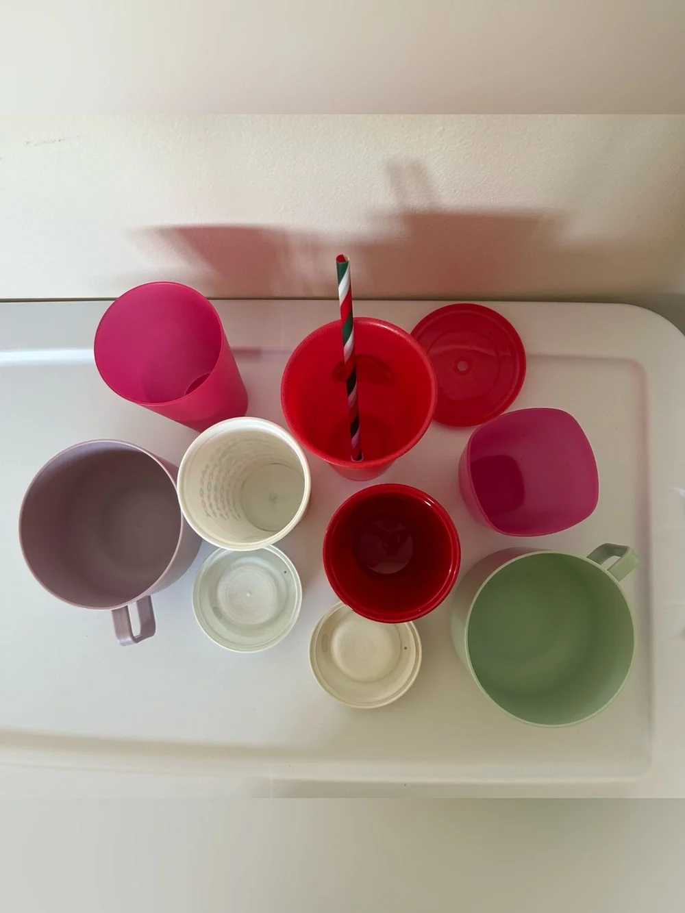NWOT College Student Dorm Room Starbucks Cup Mug Bundle Coffee Tea Water Pink